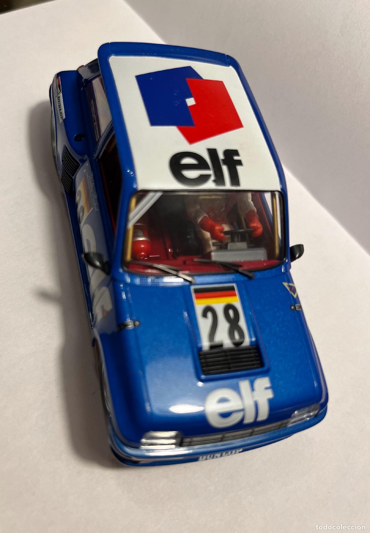 Slot Cars: Renault 5 Turbo &rdquo;elf&rdquo;, n&ordm;28, bandera alemana