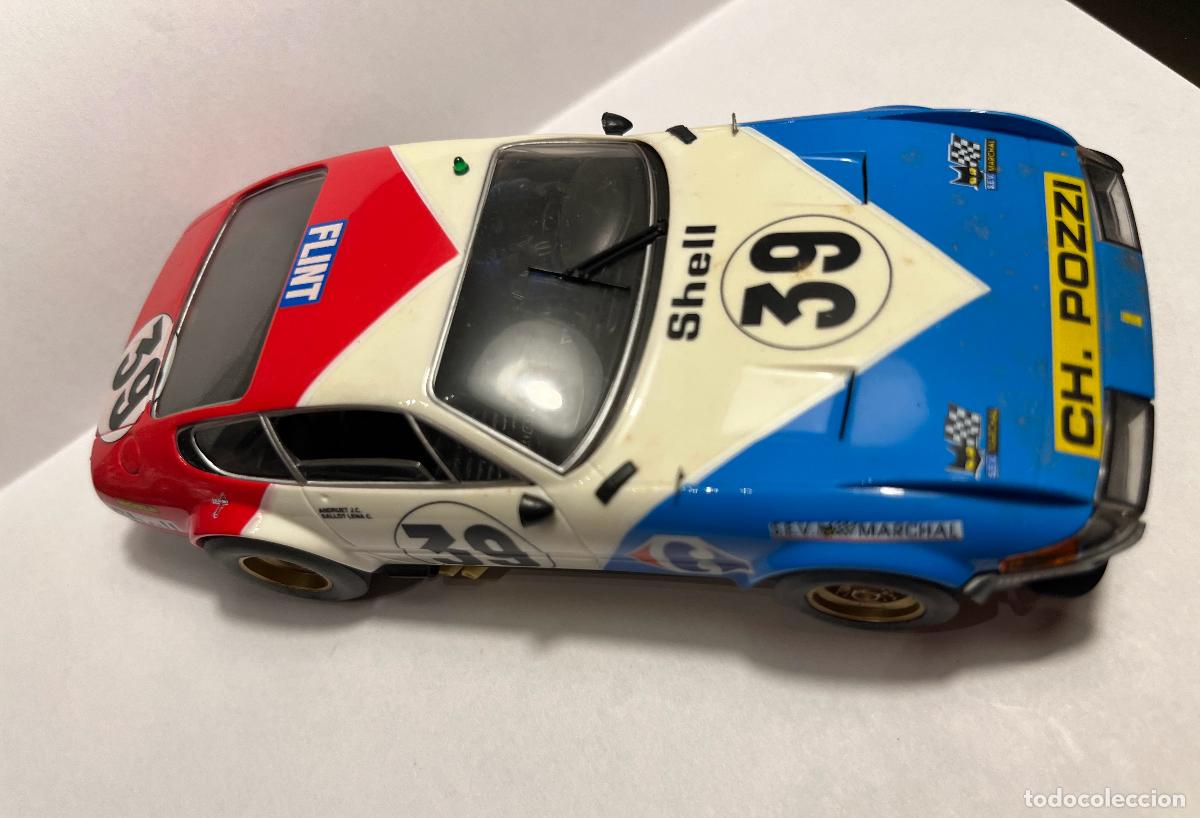 Slot Cars: Ferrari 365 GTB4 Daytona, Azul/rojo/blanco, &rdquo;Ch. Pozzi&rdquo;, &rdquo;Shell&rdquo;, n&ordm;39, &rdquo;Flint&rdquo;