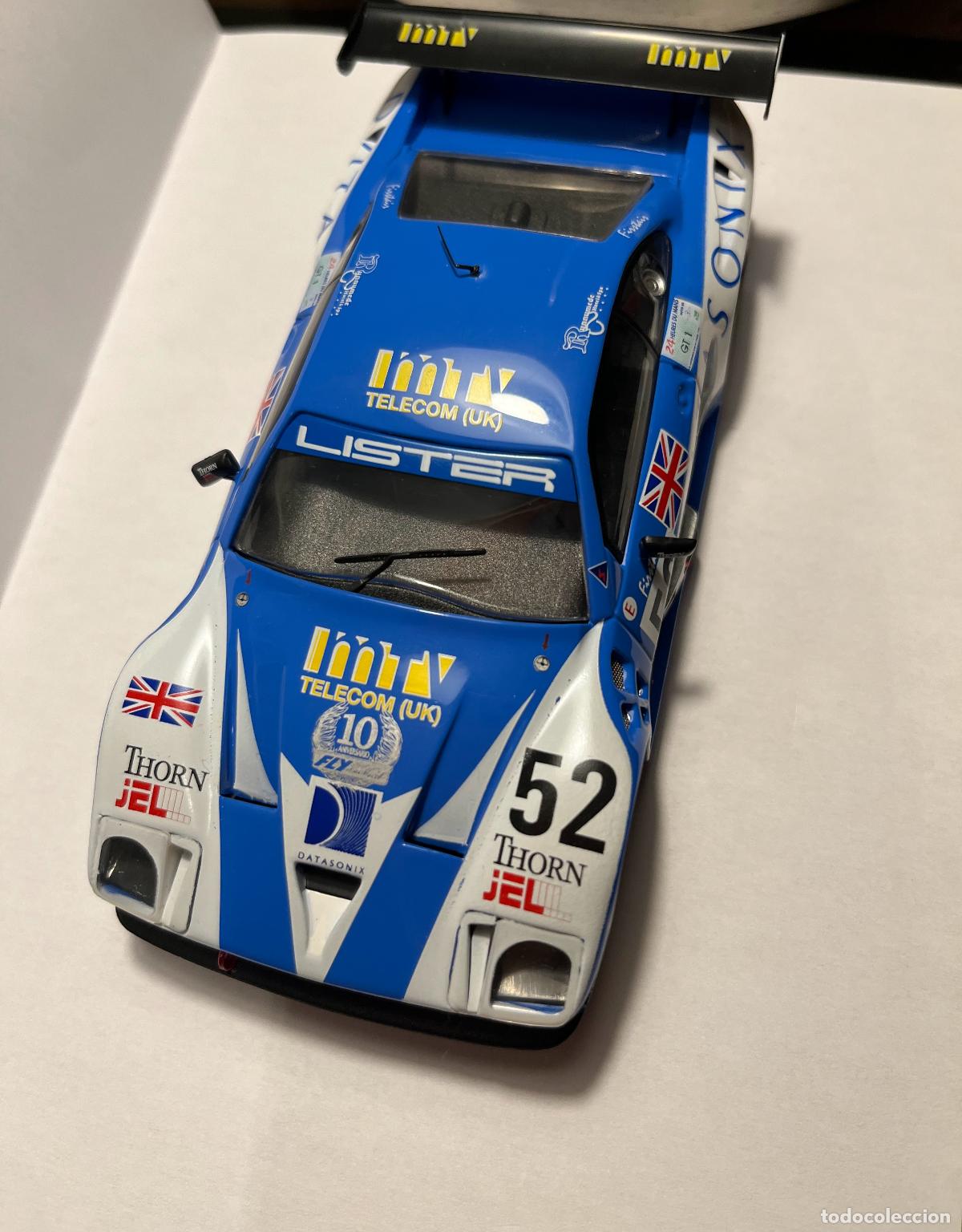 Slot Cars: Lister Storm GT1, n&ordm;52, &rdquo;Datasonix&rdquo;, &rdquo;Thorn Jel&rdquo;, &rdquo;24 Heures du Mans&rdquo;, bandera UK.