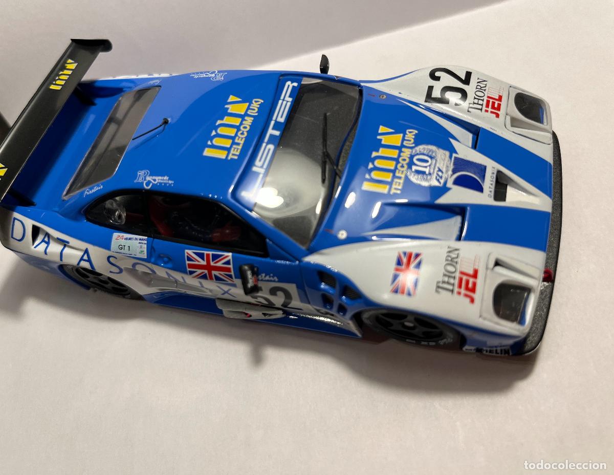 Slot Cars: Lister Storm GT1, n&ordm;52, &rdquo;Datasonix&rdquo;, &rdquo;Thorn Jel&rdquo;, &rdquo;24 Heures du Mans&rdquo;, bandera UK.