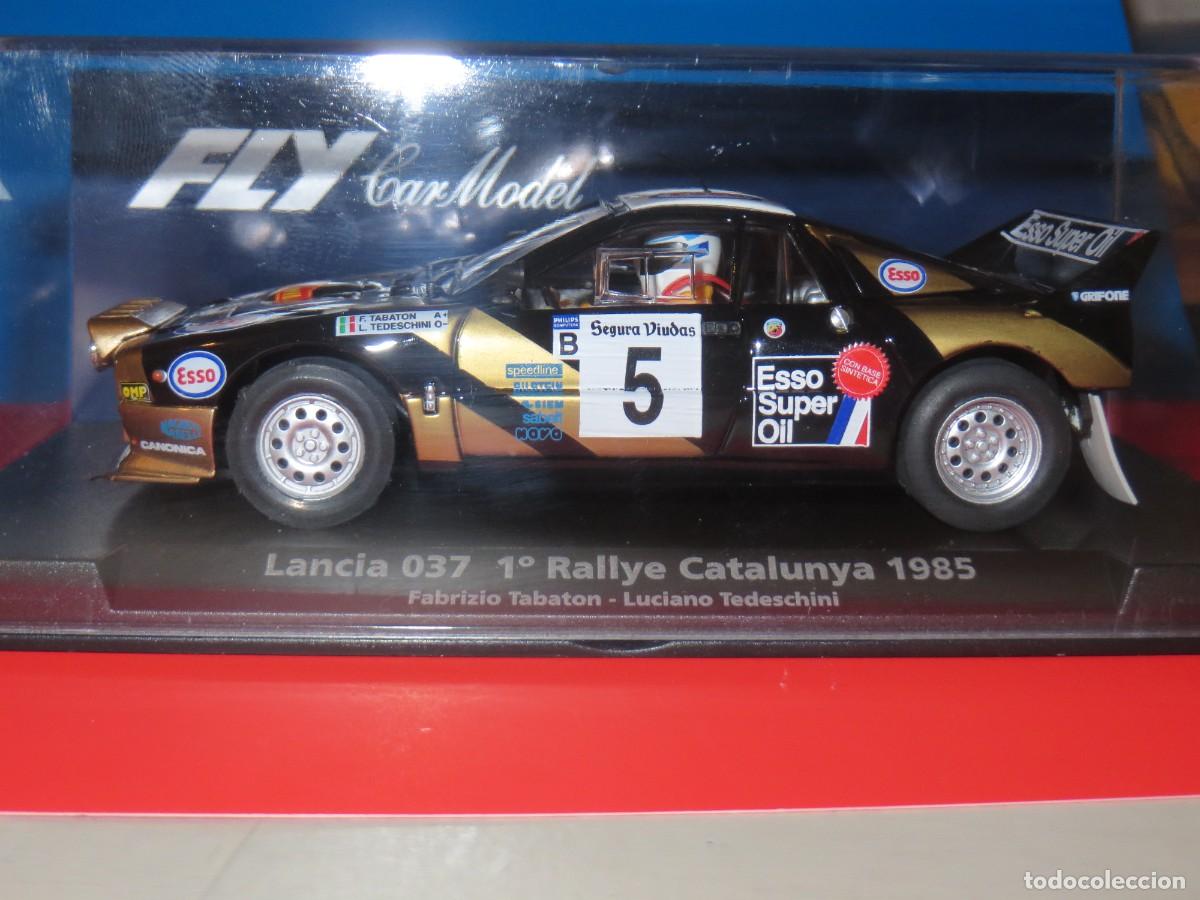 Slot Cars: LANCIA 037 1&ordm; RALLYE CATALUNYA 1985. FLY.COCHE CONMEMORATIVO CAMPEONATO RCT 2012