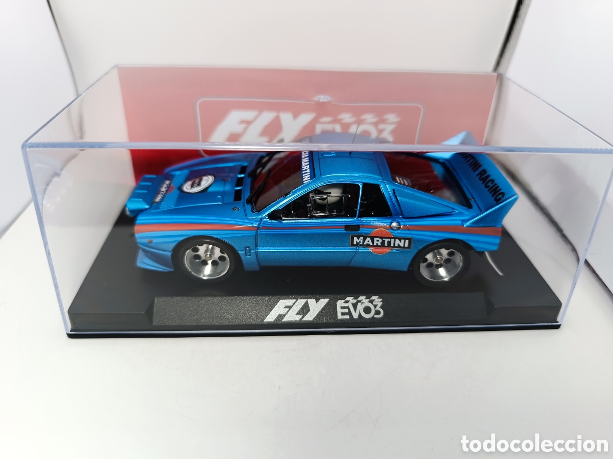 Slot Cars: FLY LANCIA 037 MARTINI AZUL EVO3