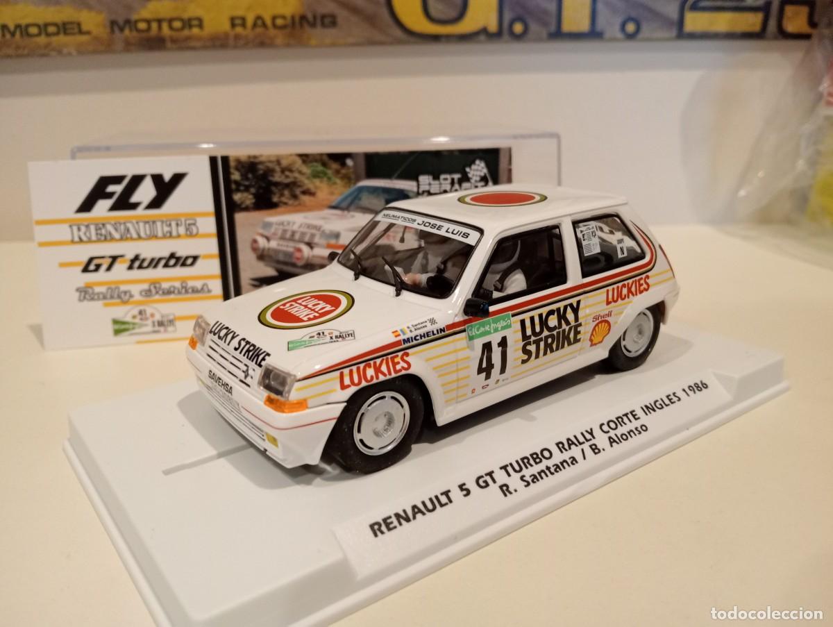 Slot Cars: FLY. Renault 5 GT Turbo. Lucky Strike. Raul Santana. Ref. E-2119