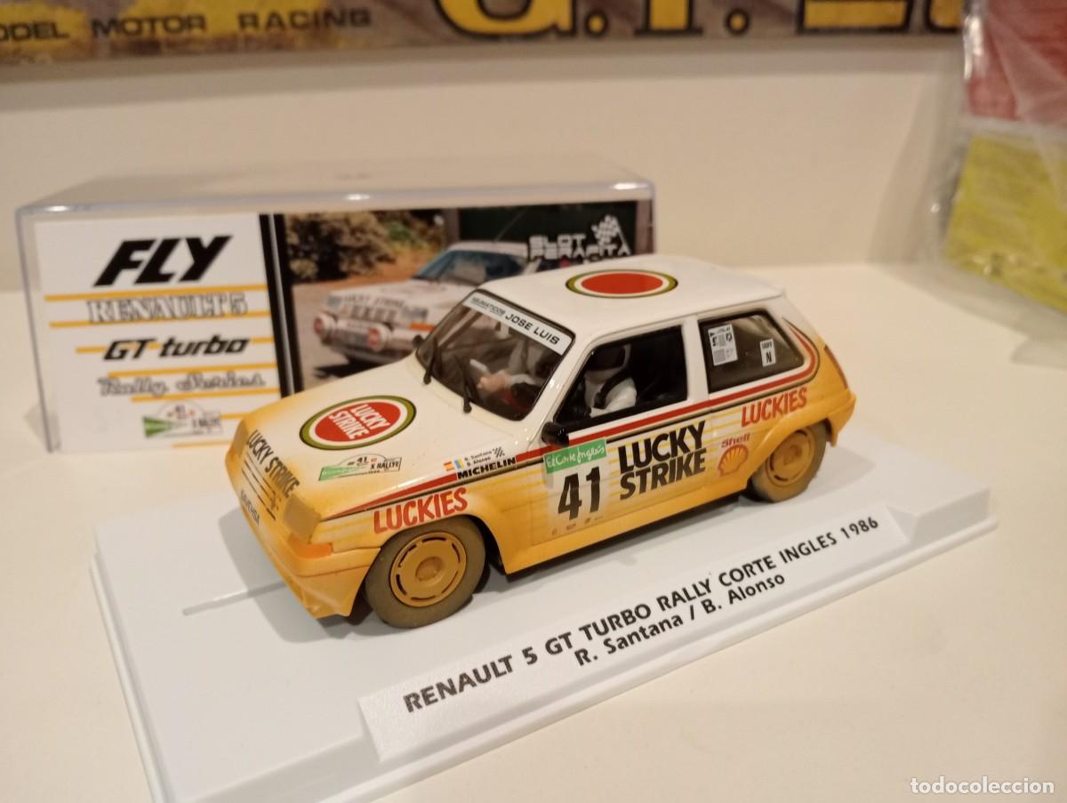 Slot Cars: FLY. Renault 5 GT Turbo. Lucky Strike. Raul Santana. Ref. E-2119AR