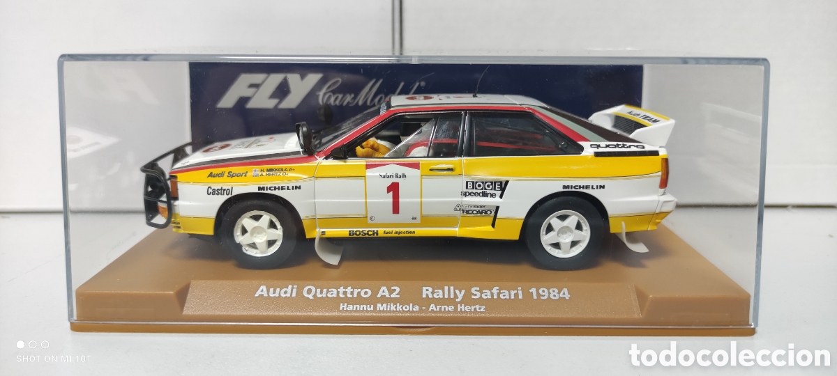 Slot Cars: AUDI QUATTRO A2 RALLY SAFARI 1984 FLY SCALEXTRIC