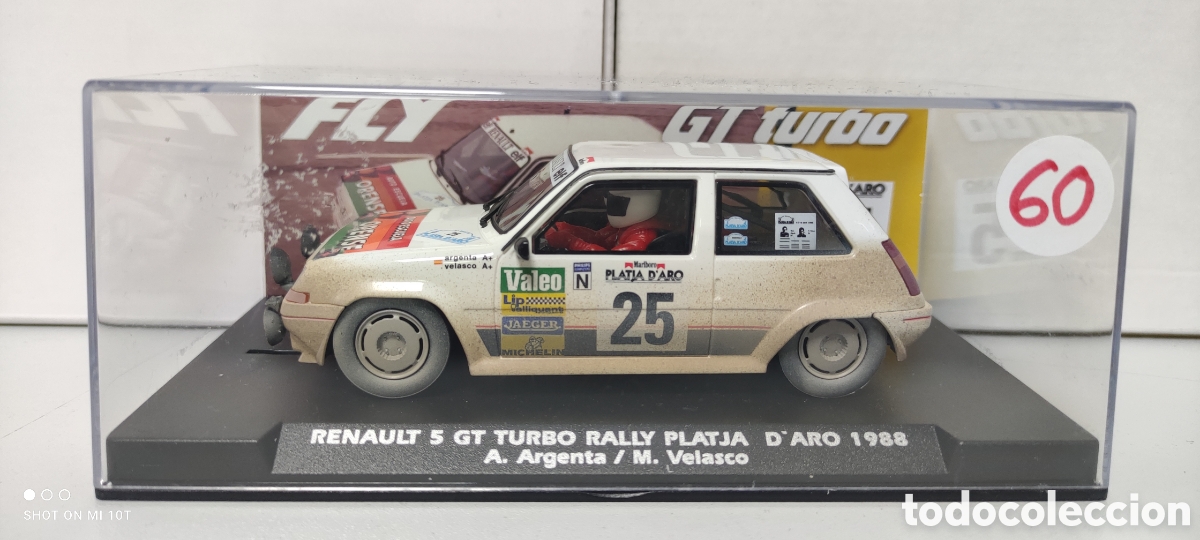 Slot Cars: RENAULT 5 GT TURBO PLATJA D' ARO 1988 FLY SCALEXTRIC