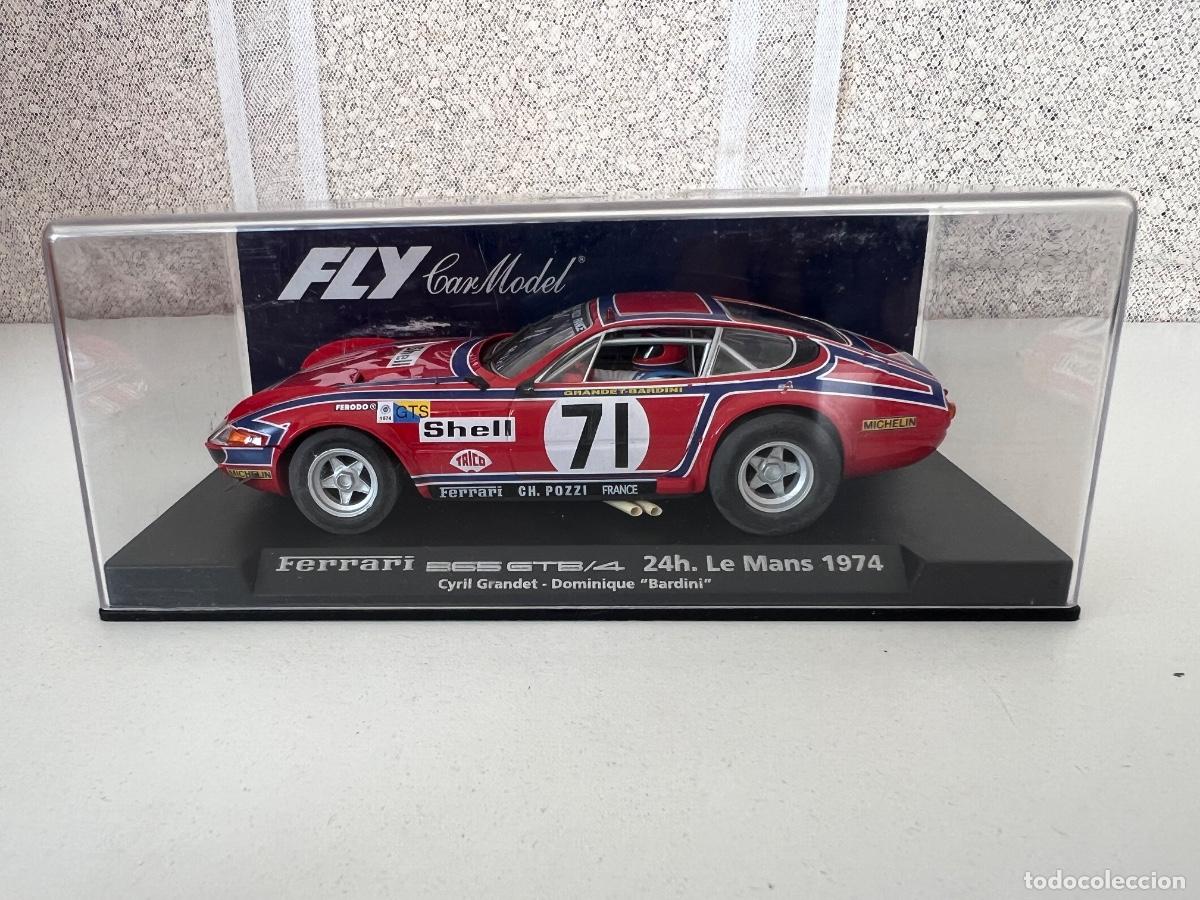 Slot Cars: FERRARI 365 GTB/R 24 H LE MANS 1974 FLY CAR MODEL