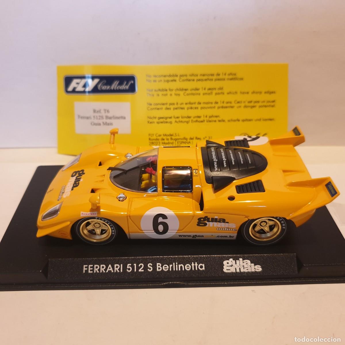 Slot Cars: SCALEXTRIC FERRARI 512 S GUIA MAIS DE FLY REF.-T6