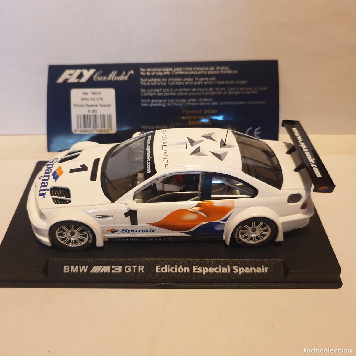 Slot Cars: SCALEXTRIC BMW M3 GTR EDICION ESPECIAL SPANAIR DE FLY REF.-96043