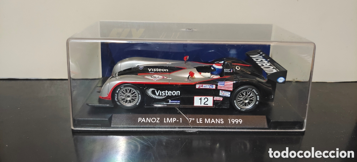 Slot Cars: Tres coches Slot de Fly, Panoz, Corvette, Panoz, siempre en sus estuches