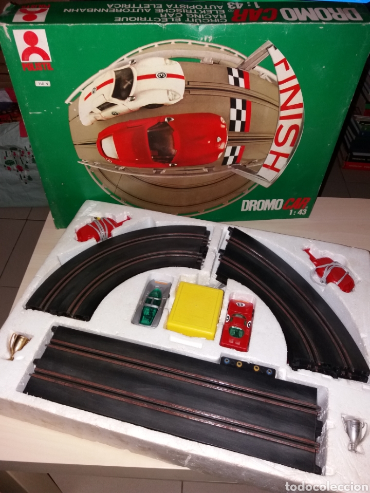 Slot Cars: Antigua pista DROMO-CAR 1/43 - POLISTIL