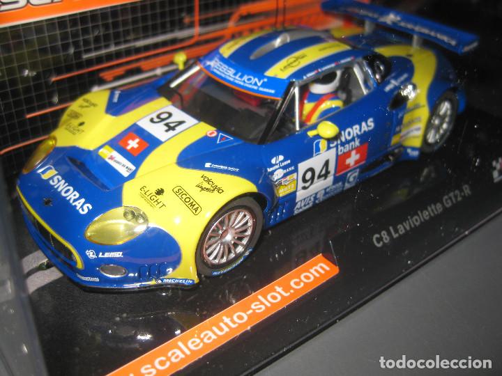 Slot Cars: SC-6051. SPYKER C8 LAVIOLETTE 24H. LE MANS 08 N&ordm;94 HOME SERIES DE SCALEAUTO