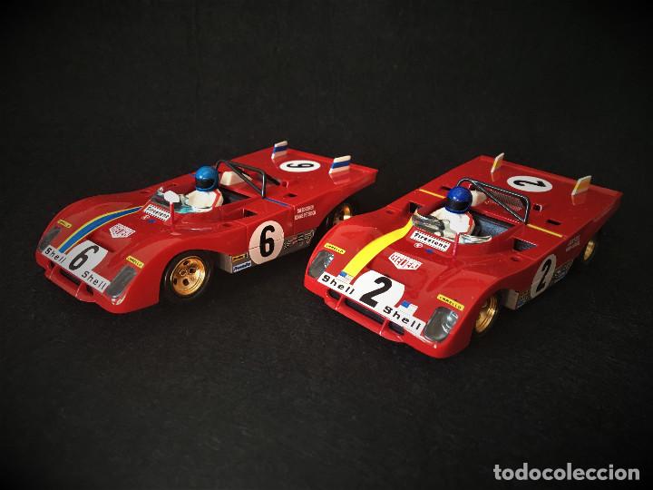 Slot Cars: LOTE DE DOS FERRARI 312 PB SLOTER DAYTONA 1972