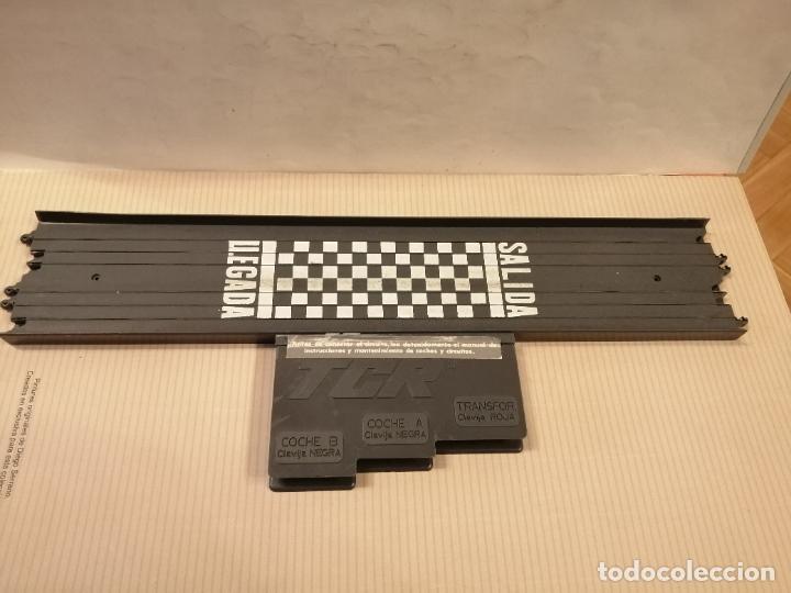 Slot Cars: antiguos tramo pista salida llegada con conexiones TCR MODEL-IBER SA 1980 BUEN ESTADO VER FOTOS