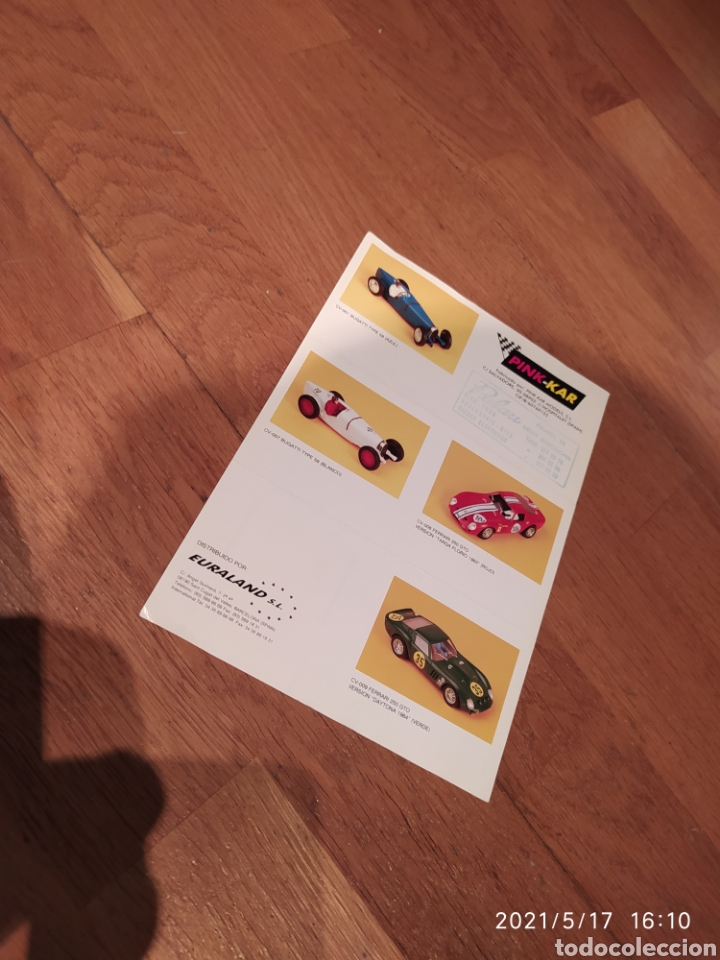 Slot Cars: RARO FOLLETO PINK-KAR CON BUGATTI FERRARI 250 GTO Y ACCESORIOS PRIMERO QUE SACARON SELLO PALAU