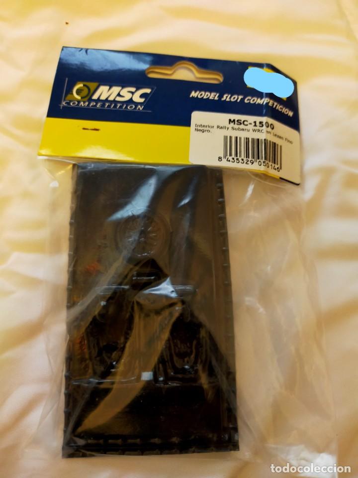 Slot Cars: Antiguo Accesoorio MSC 1500 Slot Rally - Scx - Scalextric - Bandeja de Pilotos Subaru Impreza Lexan