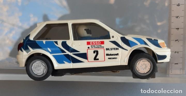 Slot Cars: FORD FIESTA XR2i SUPER SLOT TRACCI&Oacute;N A 4 RUEDAS CON LUCES DELANTERAS Y TRASERAS NUEVO A ESTRENAR.