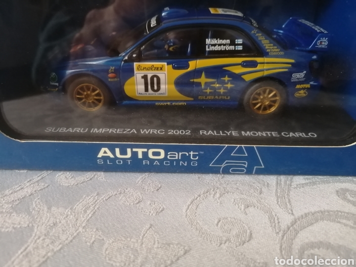 Slot Cars: SUBARU IMPREZA WRC 2002 N&ordm;10 RALLYE MONTECARLO DE AUTO ART