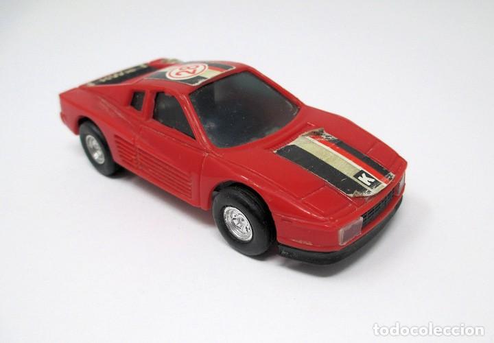 Slot Cars: Coche Slot tipo Ferrari - 10 cm de largo con Defecto