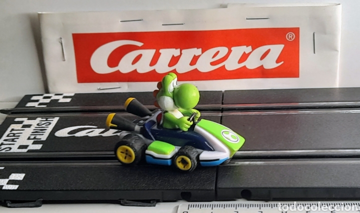 Slot Cars: BOLIDO MARIO KART - YOSHI - CARRERA FIRST 1 - 1/50- PISTAS DE BAJA TENSION - NINTENDO