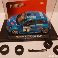 Slot Cars: SCALEXTRIC RENAULT CLIO NSR. Lote 363184505
