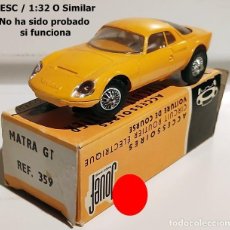 Slot Cars: JOUEF SLOT REF 359 MATRA GT JET 5 - COLOR AMARILLO / MADE IN FRANCE. Lote 369356776