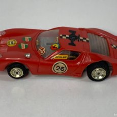 Slot Cars: SCALEXTRIC COCHE POLY MADE IN SPAIN ROJO. Lote 376111384