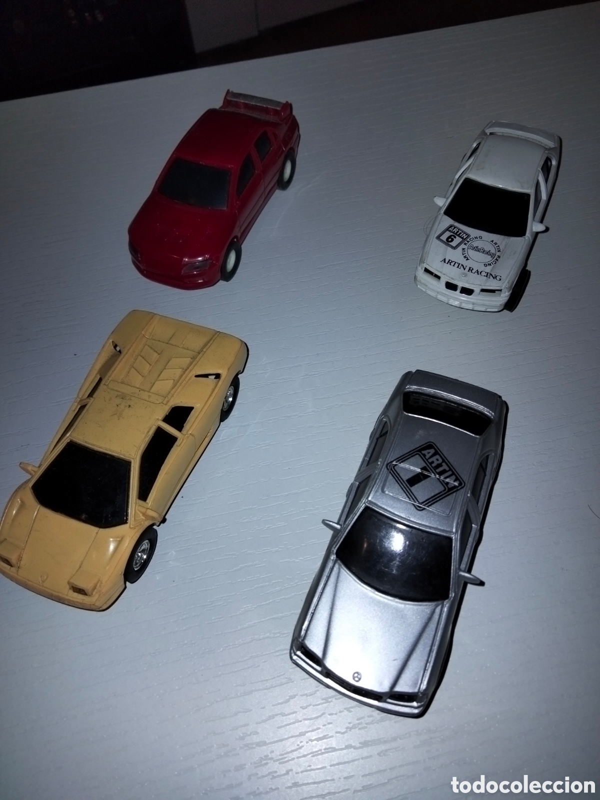 Slot Cars: Lote 4 coches tipo Scalextric Artin