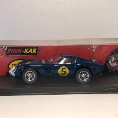 Slot Cars: SCALEXTRIC PINK-KAR FERRARI 250 GTO T. TROPHY 1963 BLUE #5 REF. CV 043 SLOT CAR 1:32 MADE IN SPAIN. Lote 401558549