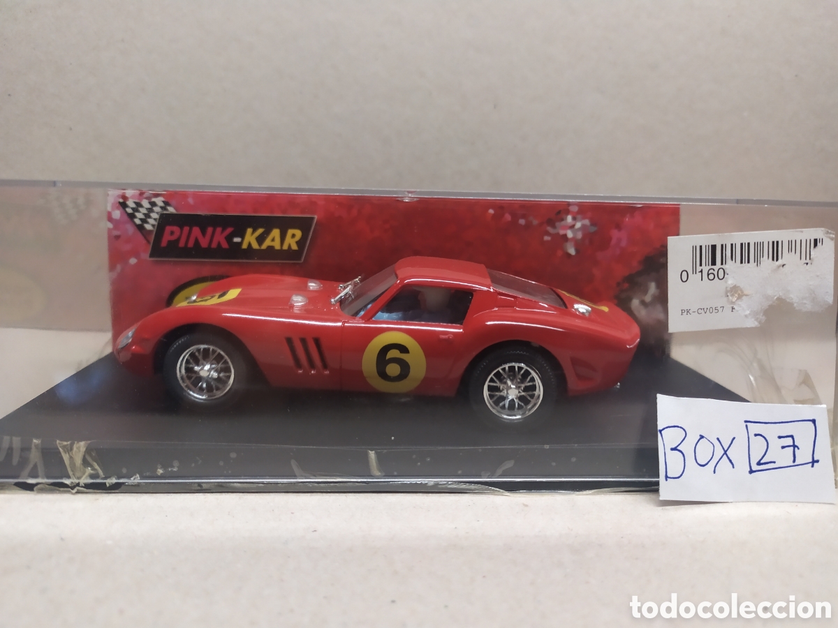 Slot Cars: Pink-Kar Ferrari 250 GTO John Surtees 1962 Rojo ref. CV 057