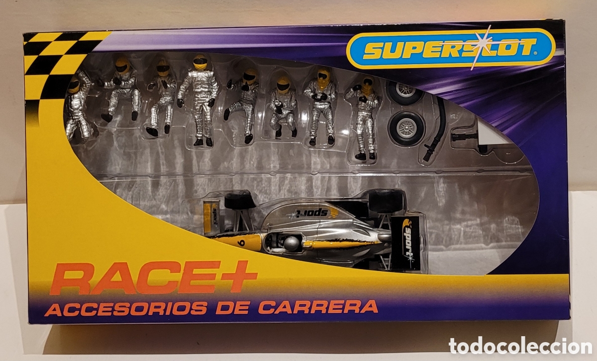 Slot Cars: SUPERSLOT H8303 EQUIPO BOXES + COCHE DALLARA 9 NUEVO