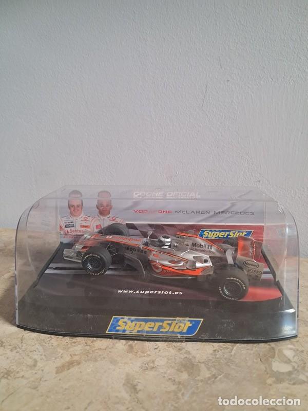 Slot Cars: SLOT CAR - SUPERSLOT - MERCEDES MC LAUREN VODAFONE COCHE OFICIAL, EN SU CAJA ORIGINAL