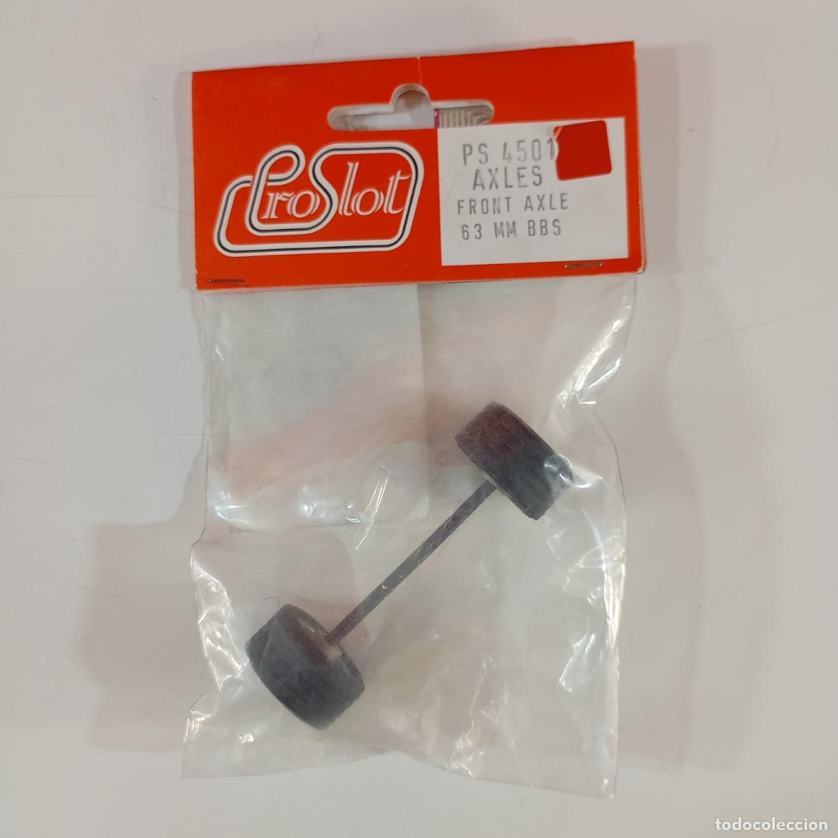 Slot Cars: PROSLOT - AXLES FRONT AXLE, 63 MM BBS - REF. PS-4501 / CJ.P-2212