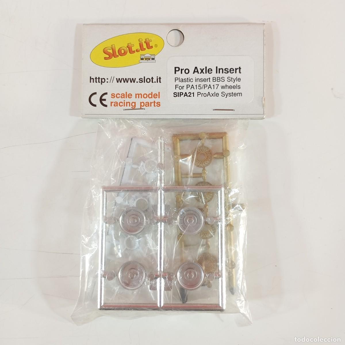 Slot Cars: SLOT.IT - PROAXLE INSERT PLASTIC INSERT BBS STYLE FOR PA15/PA17 WHEELS - REF. SIPA21 / CJ.P-3038