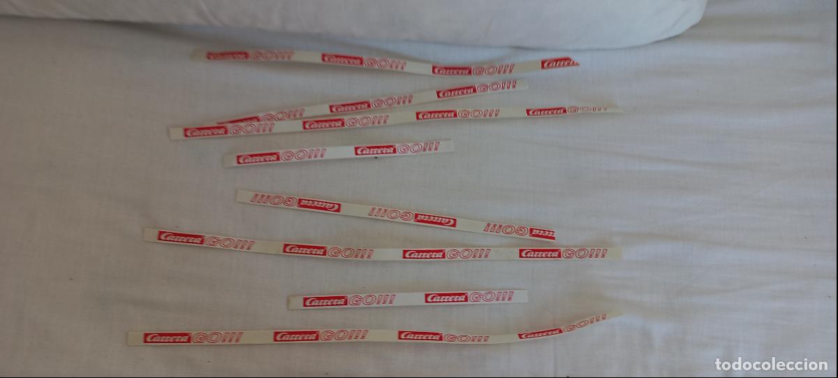 Slot Cars: Piezas creo que rotulos o barandillas Carrera go, para pista slot