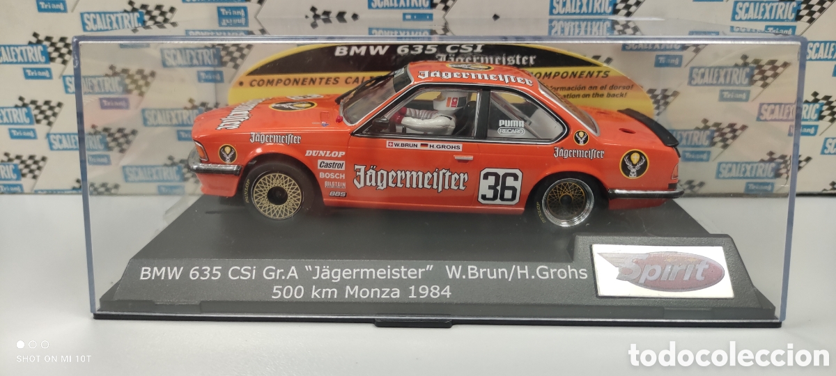 Slot Cars: BMW 635 CSI 1984 JAGERMEISTER SPIRIT SCALEXTRIC