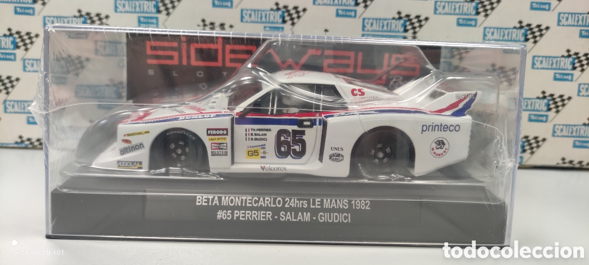 Slot Cars: BETA MONTECARLO LE MANS 1982 SIDEWAYS SCALEXTRIC