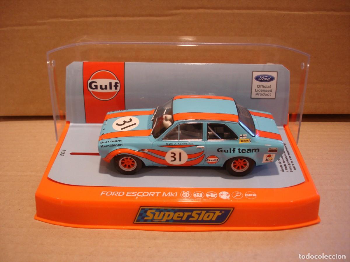 Slot Cars: SUPERSLOT FORD ESCORT GULF REF H4013 NUEVO CON SU CAJA ORIGINAL