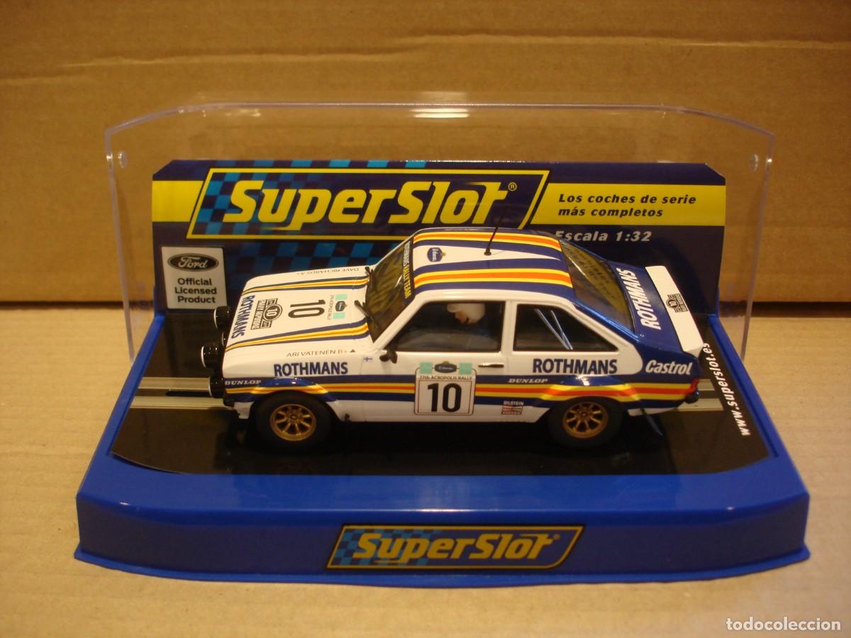 Slot Cars: SCALEXTRIC FORD ESCORT ROTHMANS REF C3749 NUEVO