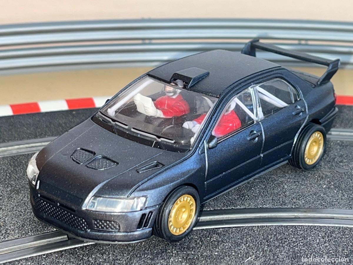 Slot Cars: 58- Scalextric Mitsubishi Lancer con luces Repintado en Gris Metalizado slot car 1:32 scx superslot