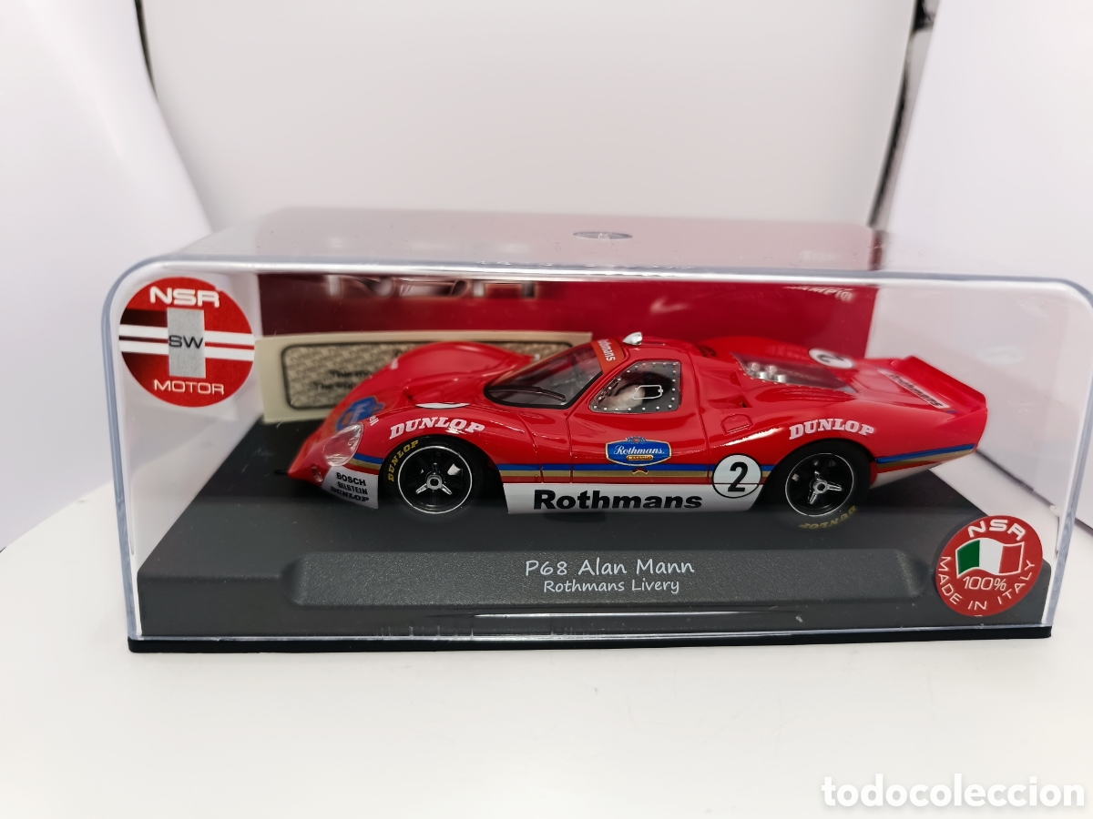 Slot Cars: NSR FORD P68 ALAN MANN ROTHMANS LIVERY 0380SW