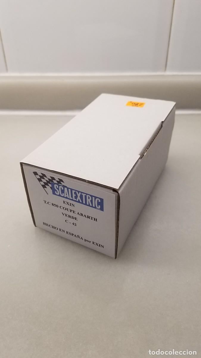 Slot Cars: SLOT SCALEXTRIC CAJA O URNA COCHE SEAT T.C. 850 COUPE ABARTH VERDE REF. C-42