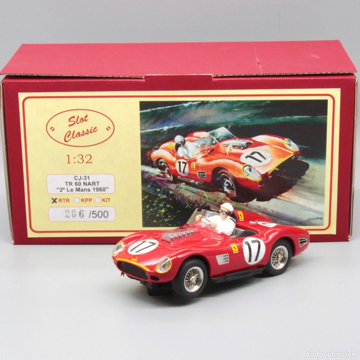 Slot Cars: Ferrari TR60 2&ordm; 24 Horas de Le Mans 1960 (Slot Classic CJ-31 RTR)