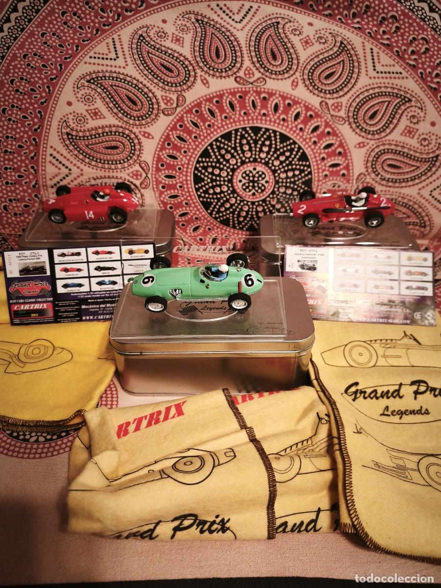 Slot Cars: Lote 3 Super Slot Cartrix 1-1955 Ferrari F555 Superescualo 2-1956 Ferrari D50 3- 1957 BRM P25