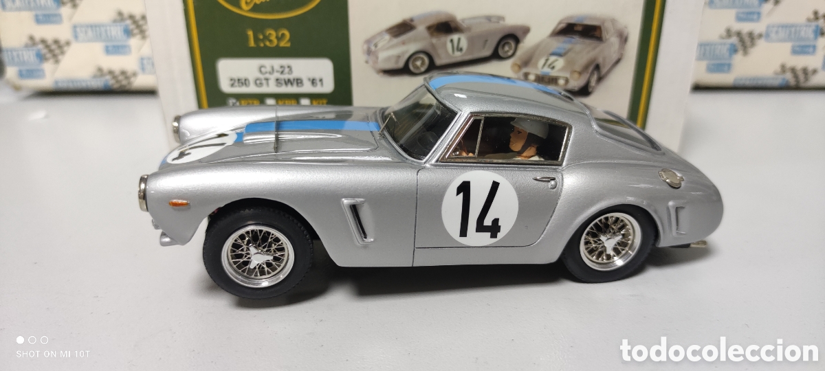 Slot Cars: FERRARI 250 GT SWB LE MANS 1961 CJ-23 SLOT CLASSIC RESINA RTR SCALEXTRIC