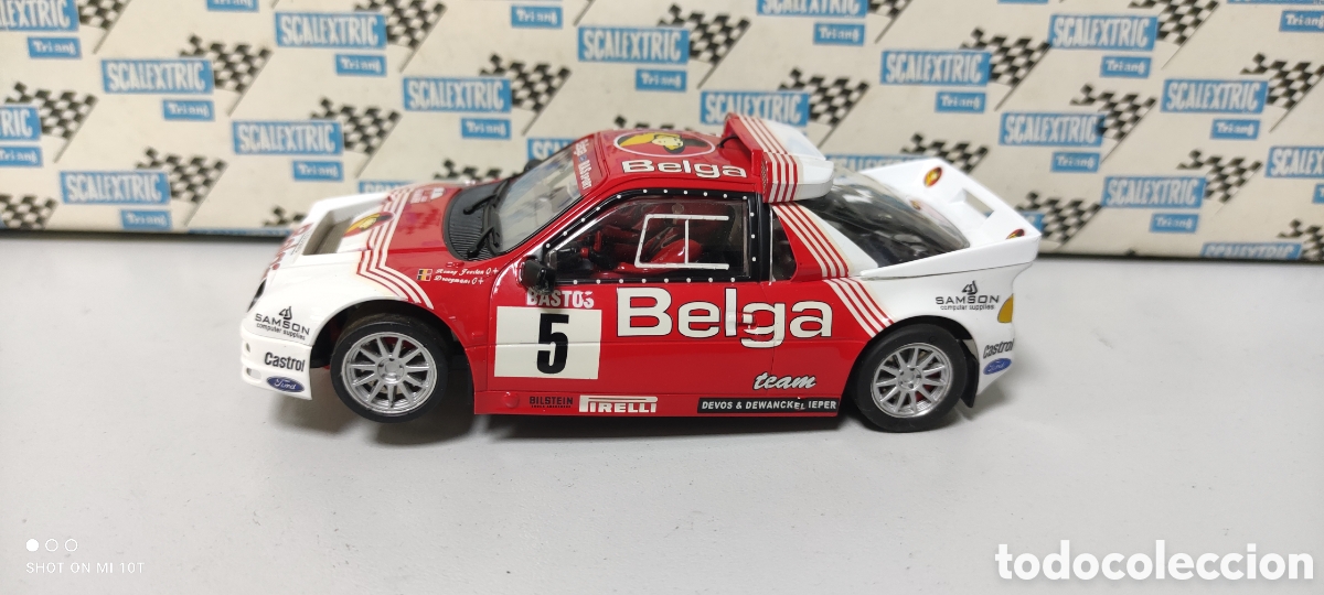 Slot Cars: FORD RS 200 BELGA MSC SCALEXTRIC 1/32