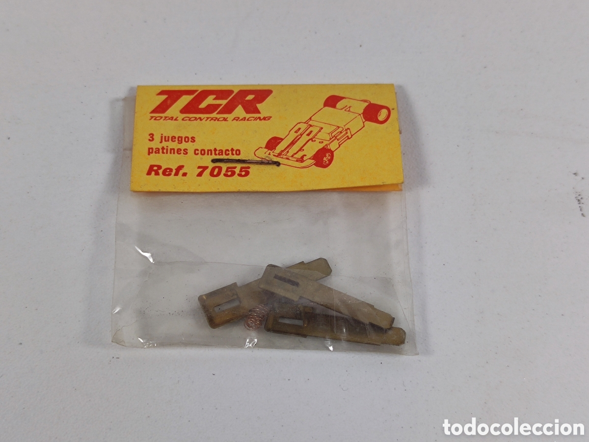 Slot Cars: Bl&iacute;ster TCR 3 juegos patines contacto red. 7055