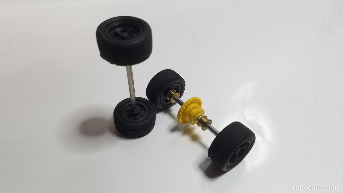 Slot Cars: SLOT SCALEXTRIC REPROTEC JUEGO EJES TREN RUEDAS AC COBRA