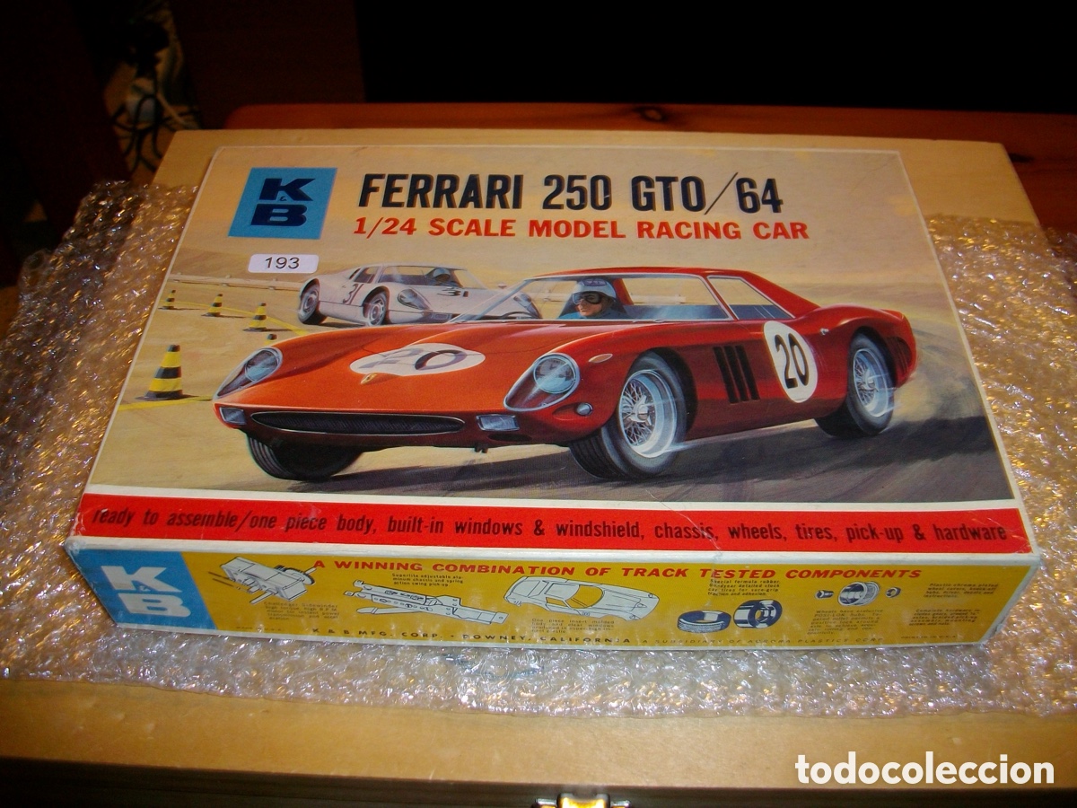 Slot Cars: K&B 1/24 Ferrari 250LM kit nuevo completo