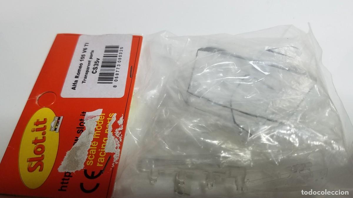 Slot Cars: SLOT SCALEXTRIC SLOT.IT BLISTER PARTES O ACCESORIOS TRANSPARENTES ALFA ROMEO 155 V6 TI REF. CS35V